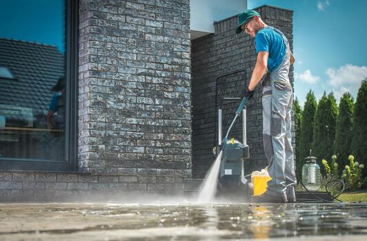 Outdoor commercial cleaning