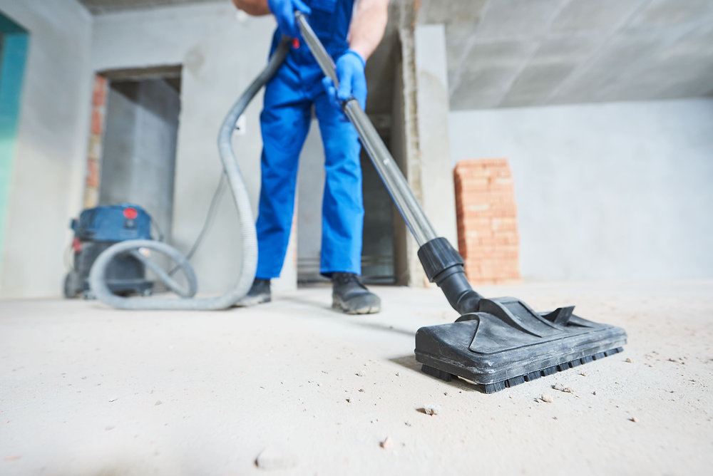 Clearing post-construction debris in Broward County