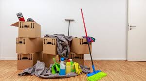 Move-in cleaning in progress